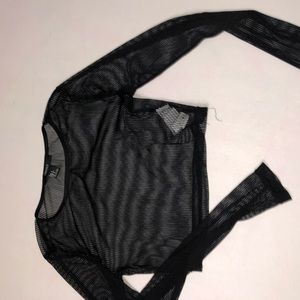 Black Forever 21 See Through Top Size Small
